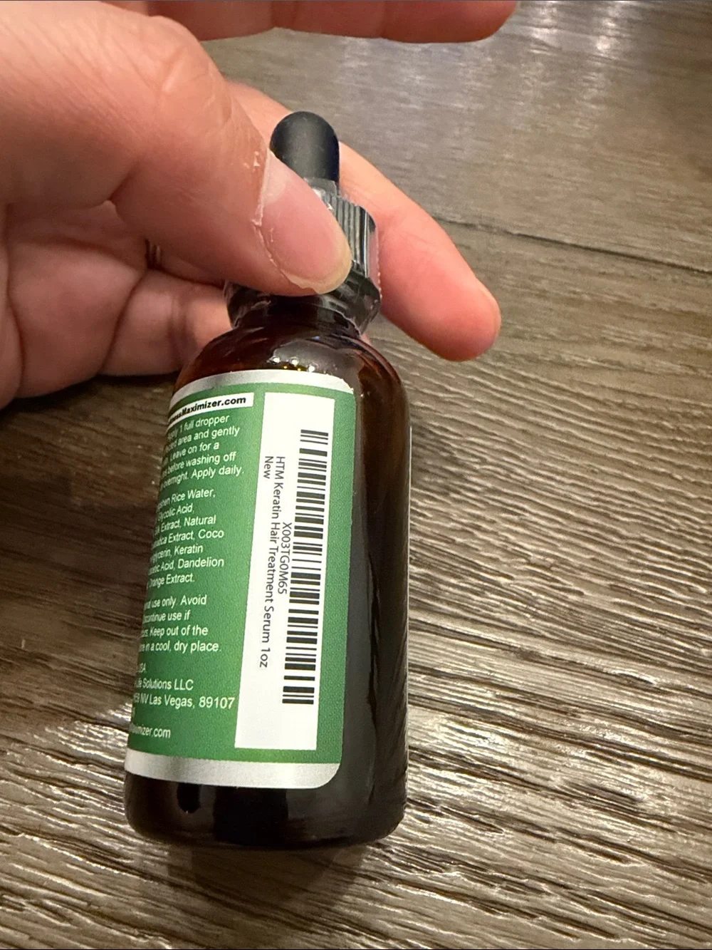 Keratin Hair Treatment Serum - Hair Thickness Formula - Green